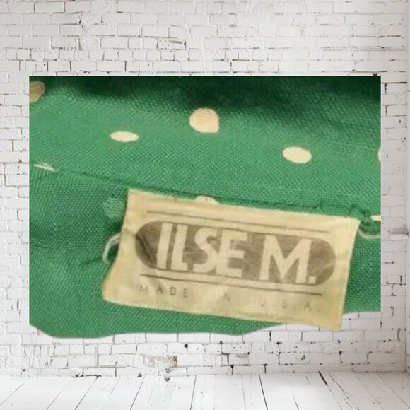 Vintage Ilse M. Dress 50's Style Polka Dot Belted - Picture 9 of 9